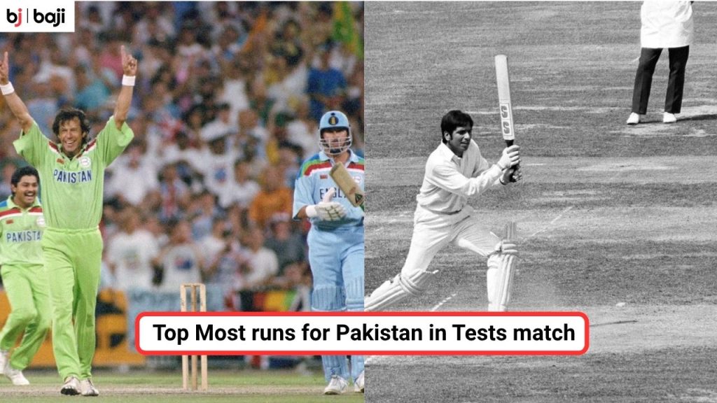 Most runs for Pakistan in Tests match