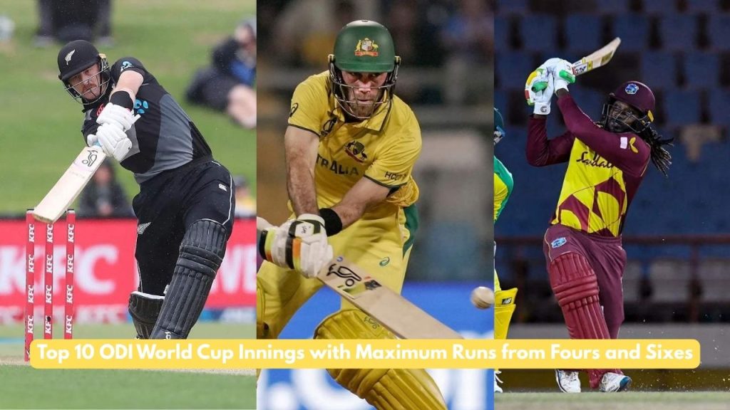 maximum runs from fours and sixes