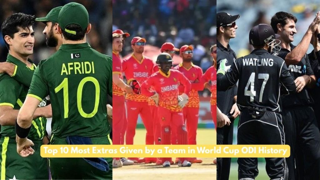 Most Extras Given by a Team in World Cup ODI