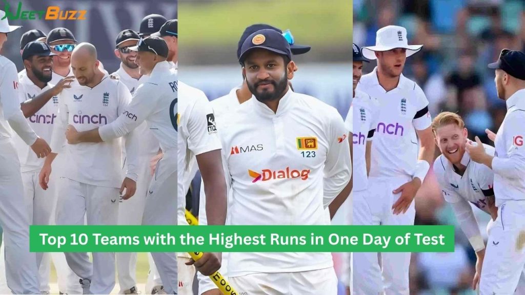 Highest Runs in One Day of Test