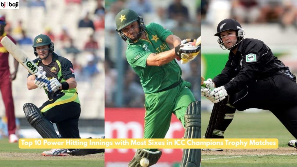 Power Hitting Innings with Most Sixes in ICC Champions Trophy