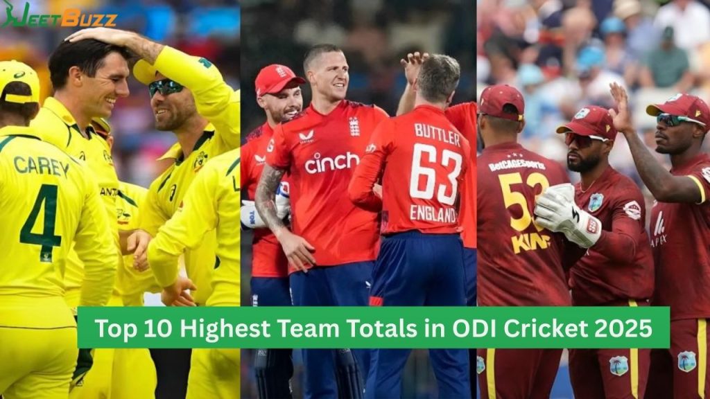 Highest Team Totals in ODI Cricket 2025